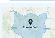 Chesterfield service area map